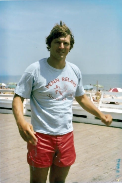 Cape track coach Fredman and rocking Birdwells on the Rehoboth Boardwalk.